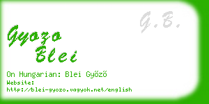 gyozo blei business card